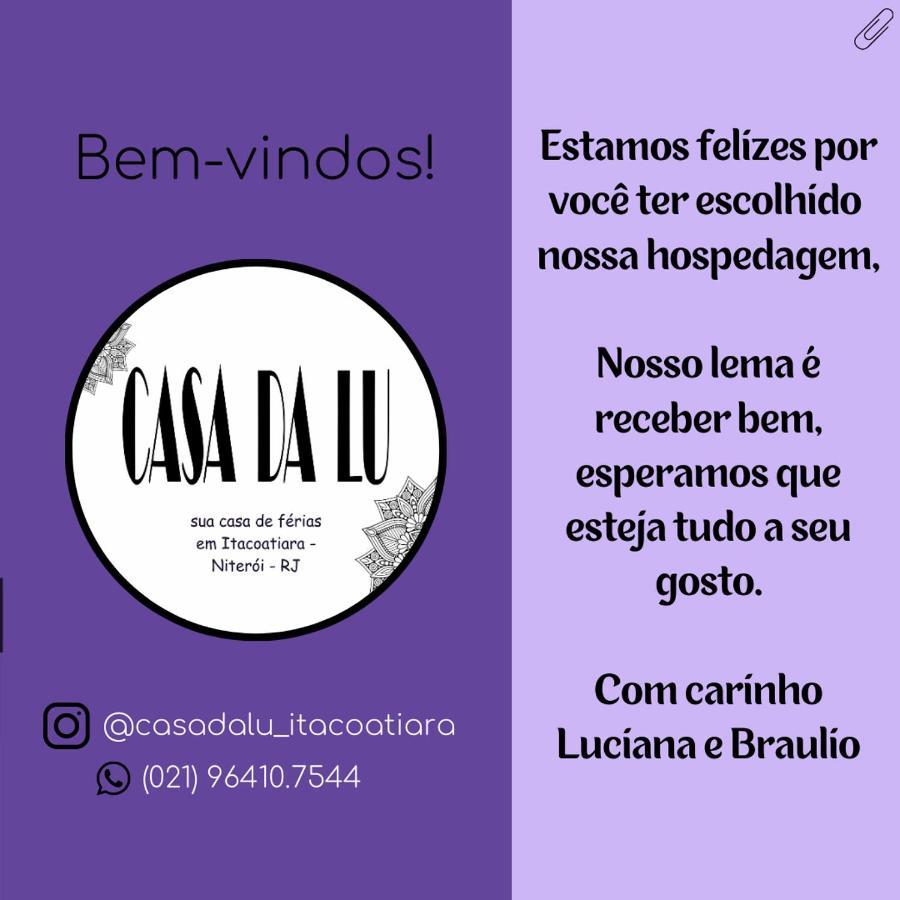 Casa Da Lu Itacoatiara -Suite Alto Mourao 니테로이 외부 사진